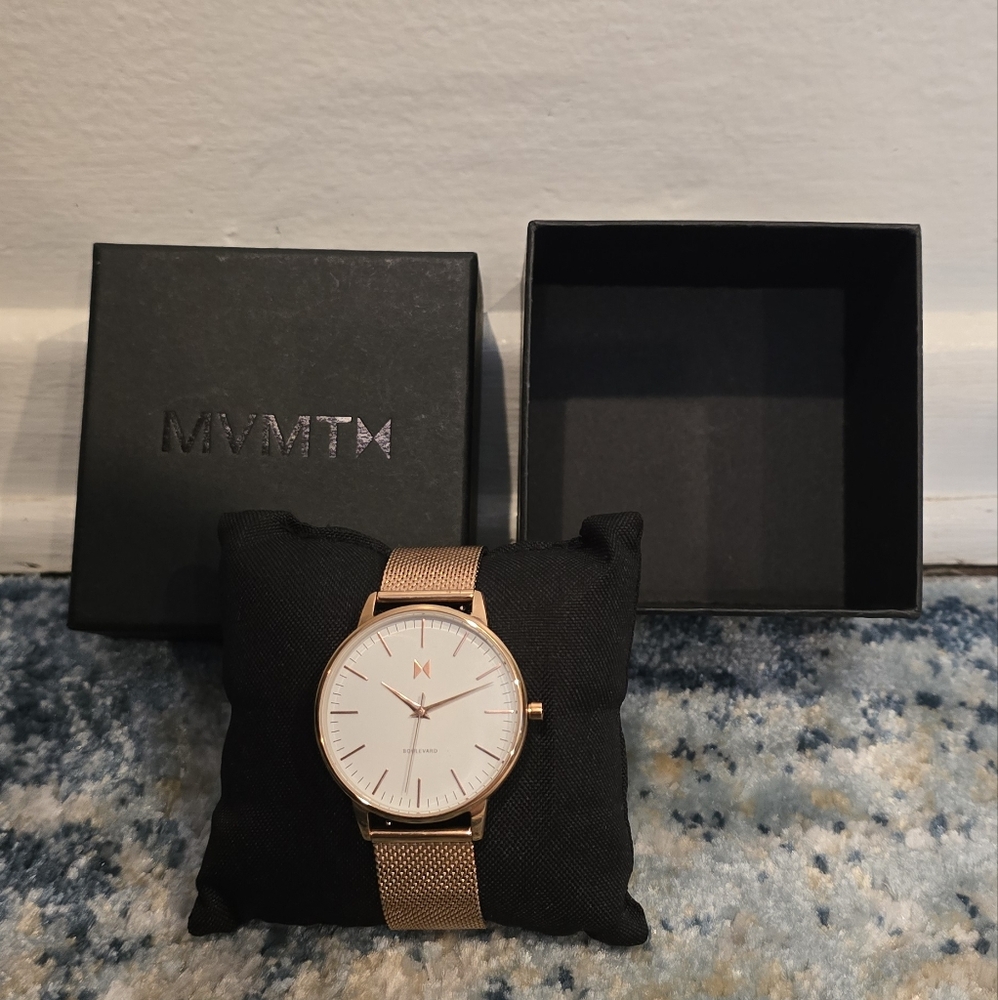 MVMT Gold Watch with White Dial